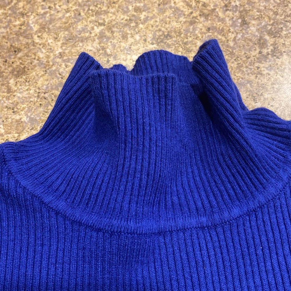 INC International Concepts Blue Short Sleeve Sweater Cuffs With Fun Buttons S - Picture 8 of 17